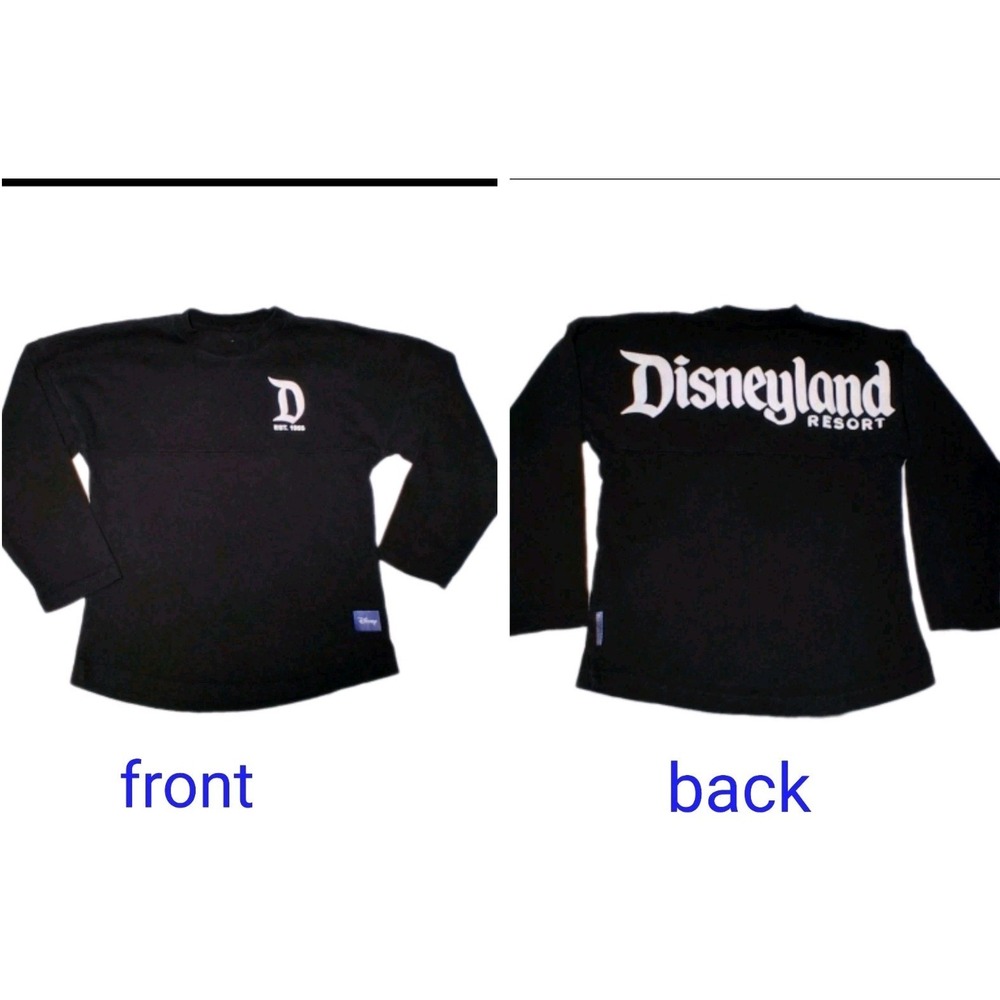 Disney Spirit Jersey Kids Child Long Sleeve Black White Size Small (5/6)